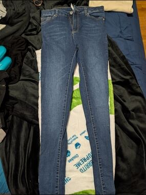 Dark Blue Women's Stretch Skinny Jeans